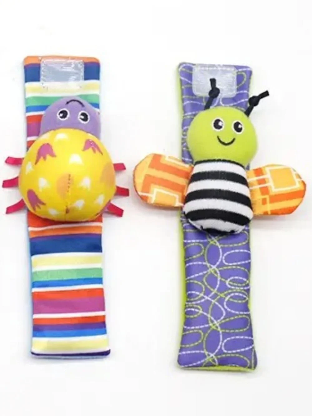 NEW Rattle Socks Wrist Hand Foot Finder Insects Sensory Toy Set Learning Baby